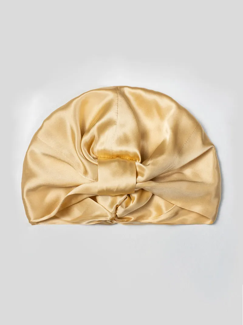 100% Silke Dobbeltlags Natteturban Sovehtte