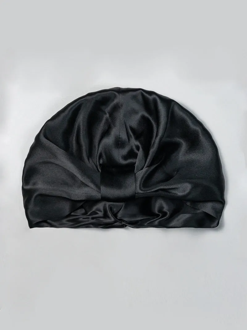 100% Silke Dobbeltlags Natteturban Sovehtte