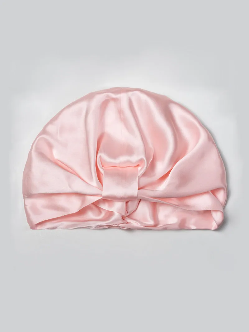 100% Silke Dobbeltlags Natteturban Sovehtte