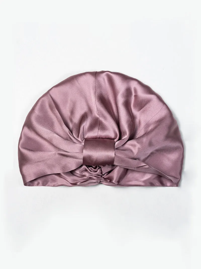 100% Silke Dobbeltlags Natteturban Sovehtte
