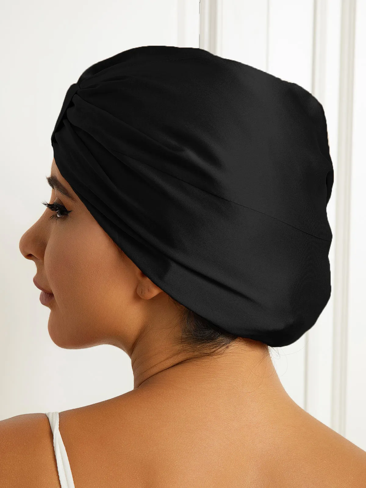 100% Silke Dobbeltlags Natteturban Sovehtte