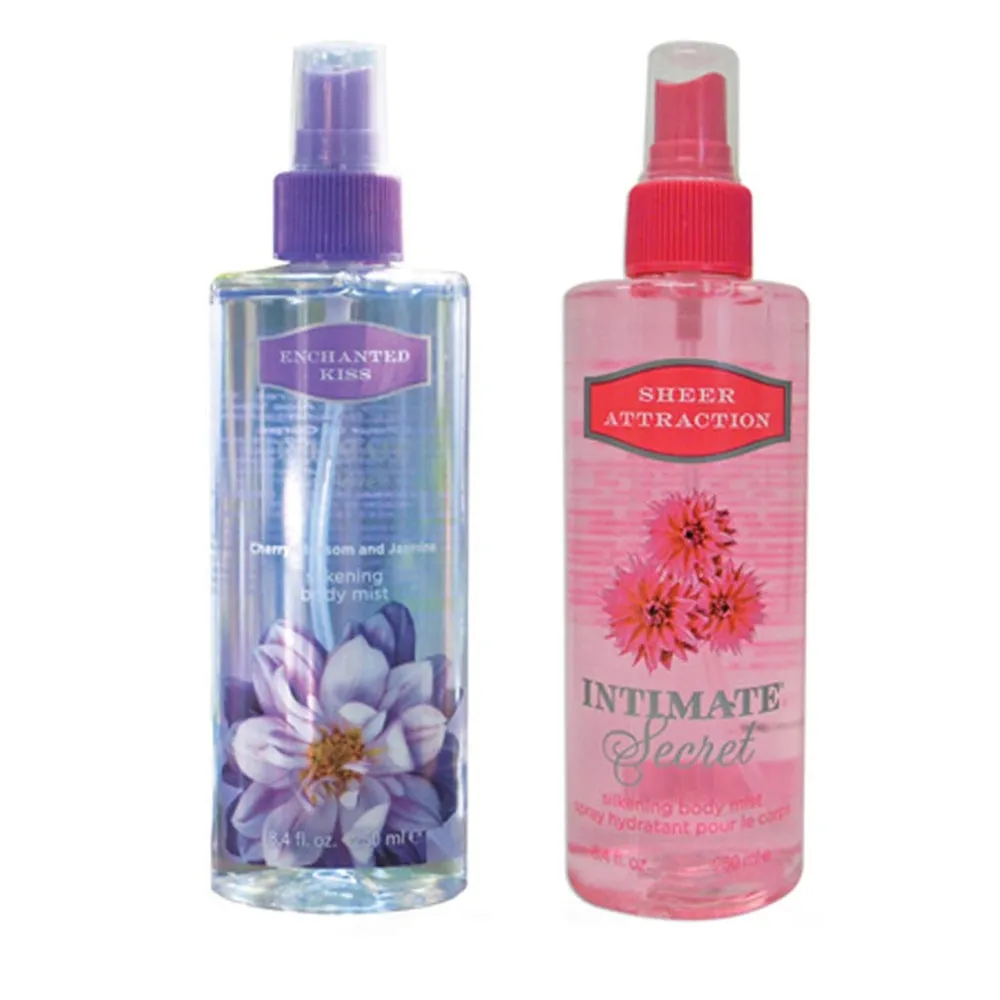 2 Body Spray Mist Splash Bath Fine Fragrance Deodorize Perfume Scent Splash 8 Oz