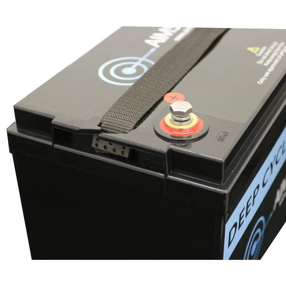 AIMS AGM 12V 100Ah Deep Cycle Battery Heavy Duty Solar Battery