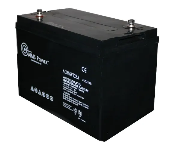 AIMS Heavy Duty AGM 6V 225Ah Deep Cycle Battery