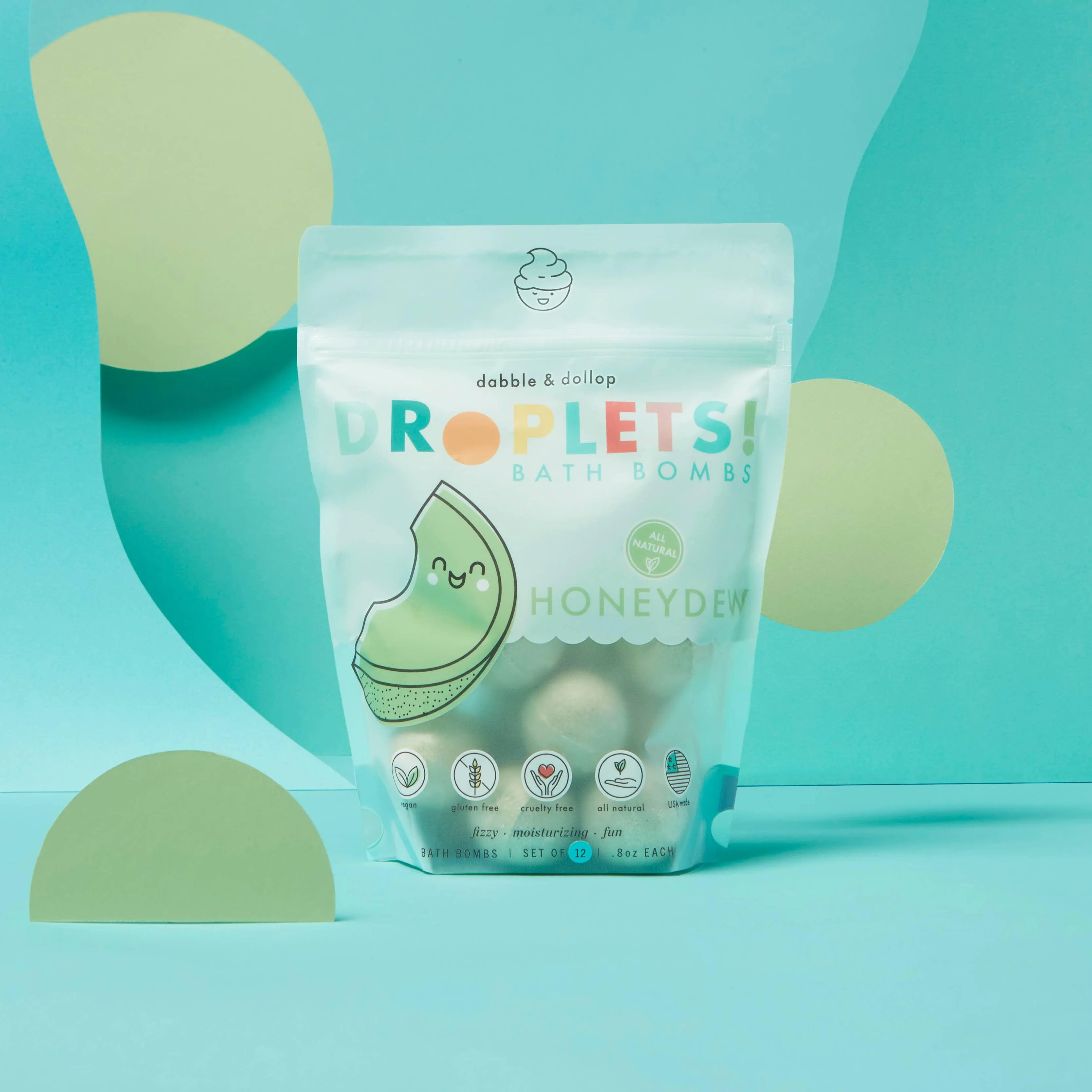 All-Natural Bath Bombs - Honeydew Melon