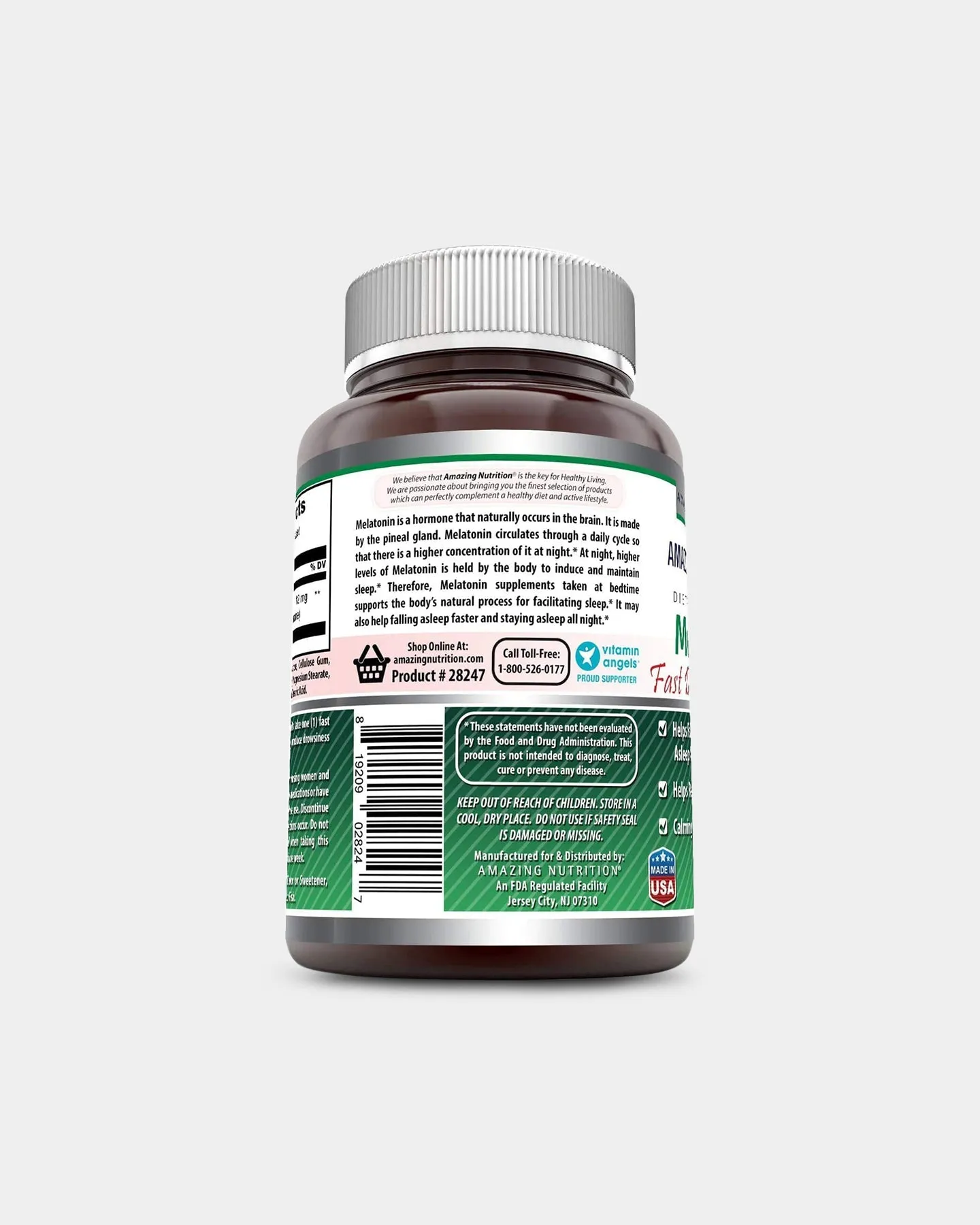 Amazing Nutrition Amazing Formulas Melatonin - Fast Dissolving 12 MG