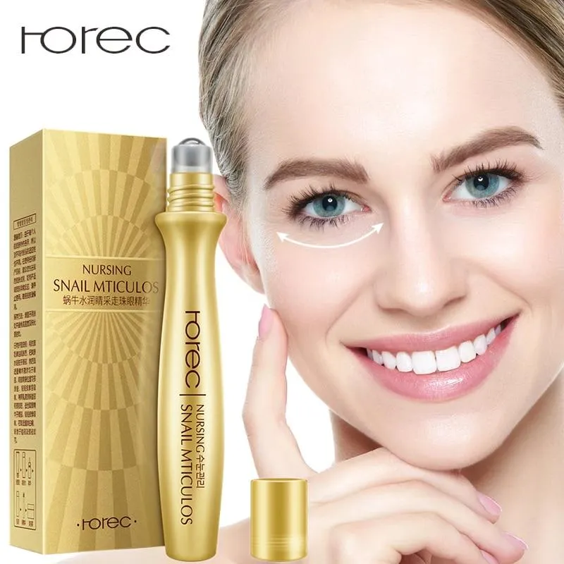 Anti Puffiness Anti-Wrinkle Collagen Essence Snail Extract  Hyaluronic Acid Eye Serum