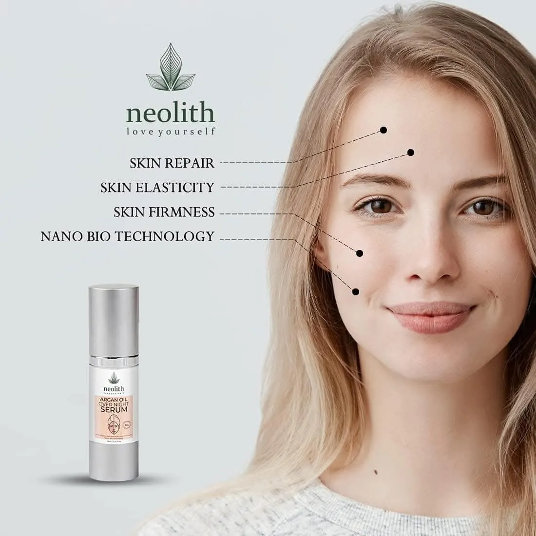 Argan oil over night face serum (30ml) | NEOLITH