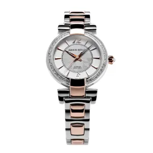ARIES GOLD ENCHANT BELLE 3 HANDS TWO TONE ROSE GOLD L 500 2TR-WHITE WOMEN'S WATCH
