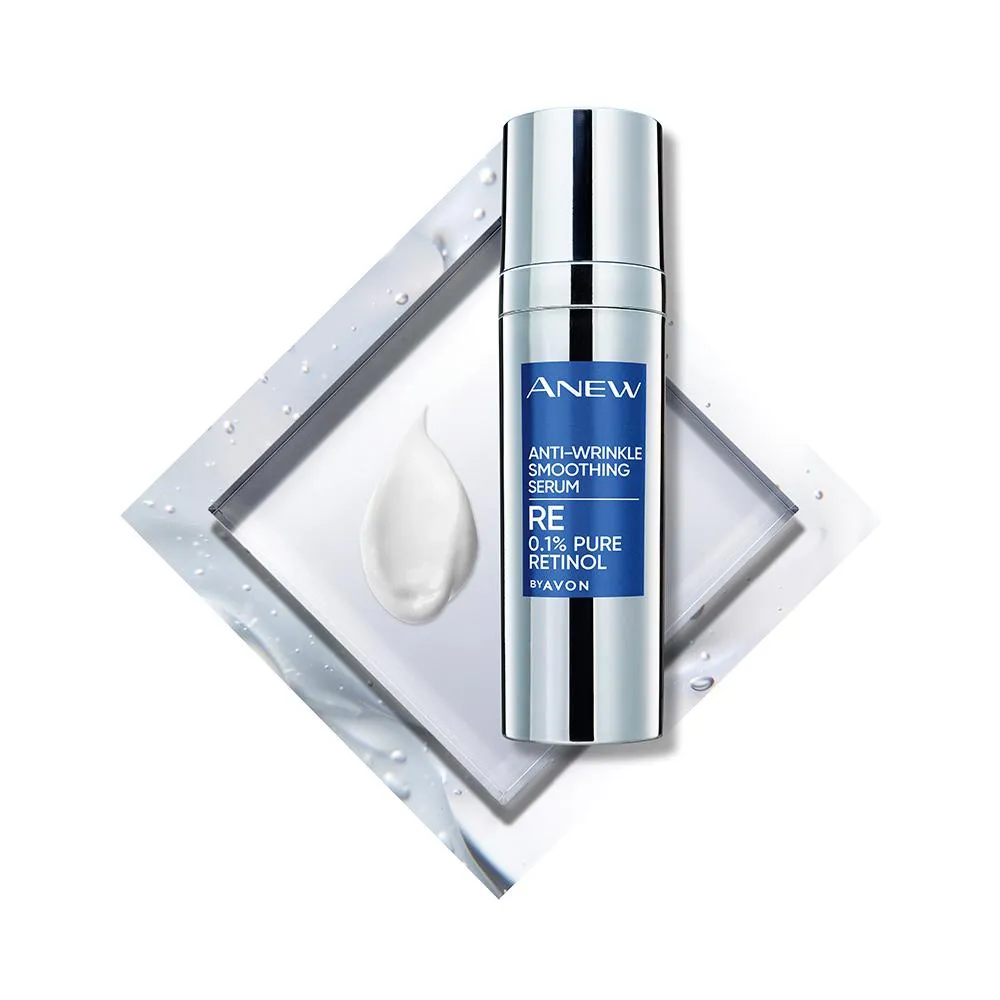 Avon Anew Anti-Wrinkle Smoothing Serum RE 0.1% Pure Retinol Sample Sachet - 2ml