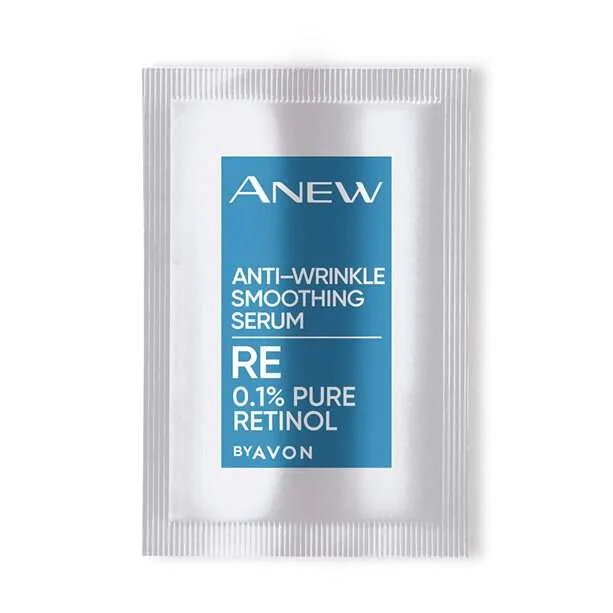 Avon Anew Anti-Wrinkle Smoothing Serum RE 0.1% Pure Retinol Sample Sachet - 2ml