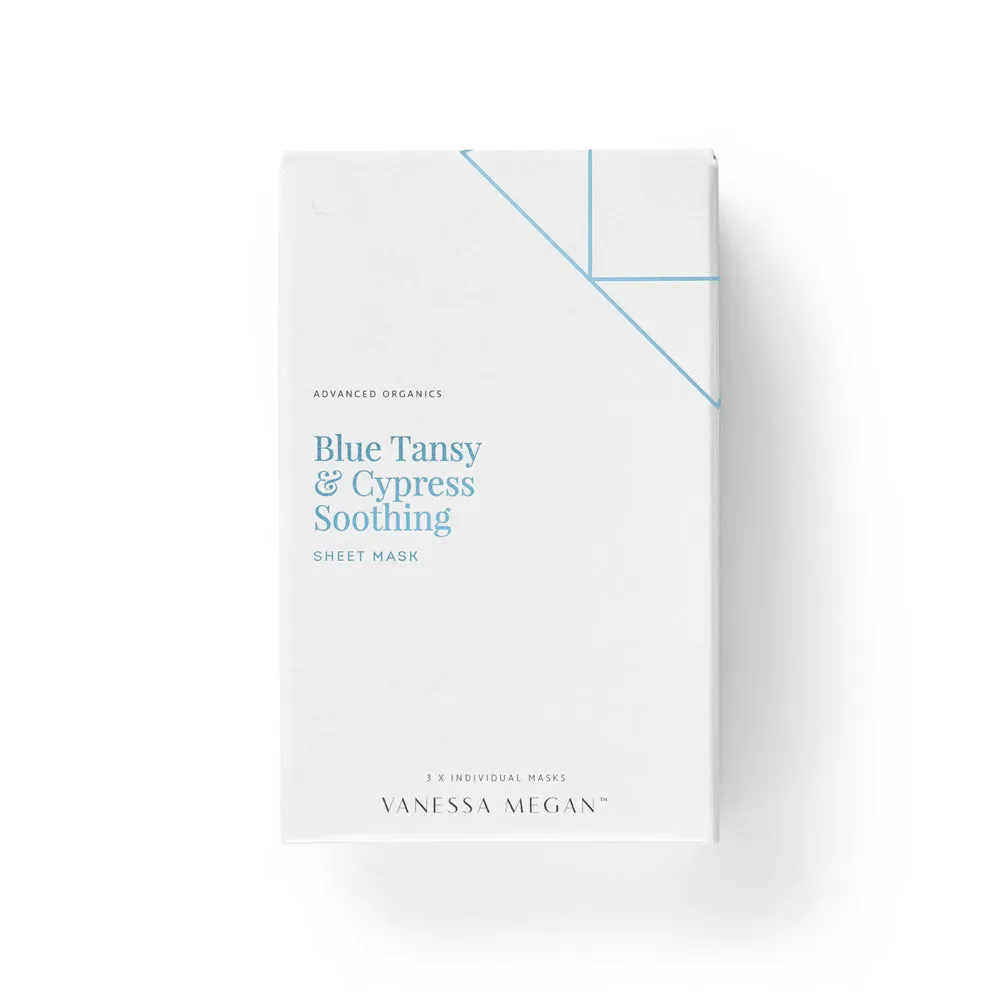 Blue Tansy & Cypress | Soothing Sheet Mask | 3-Pack