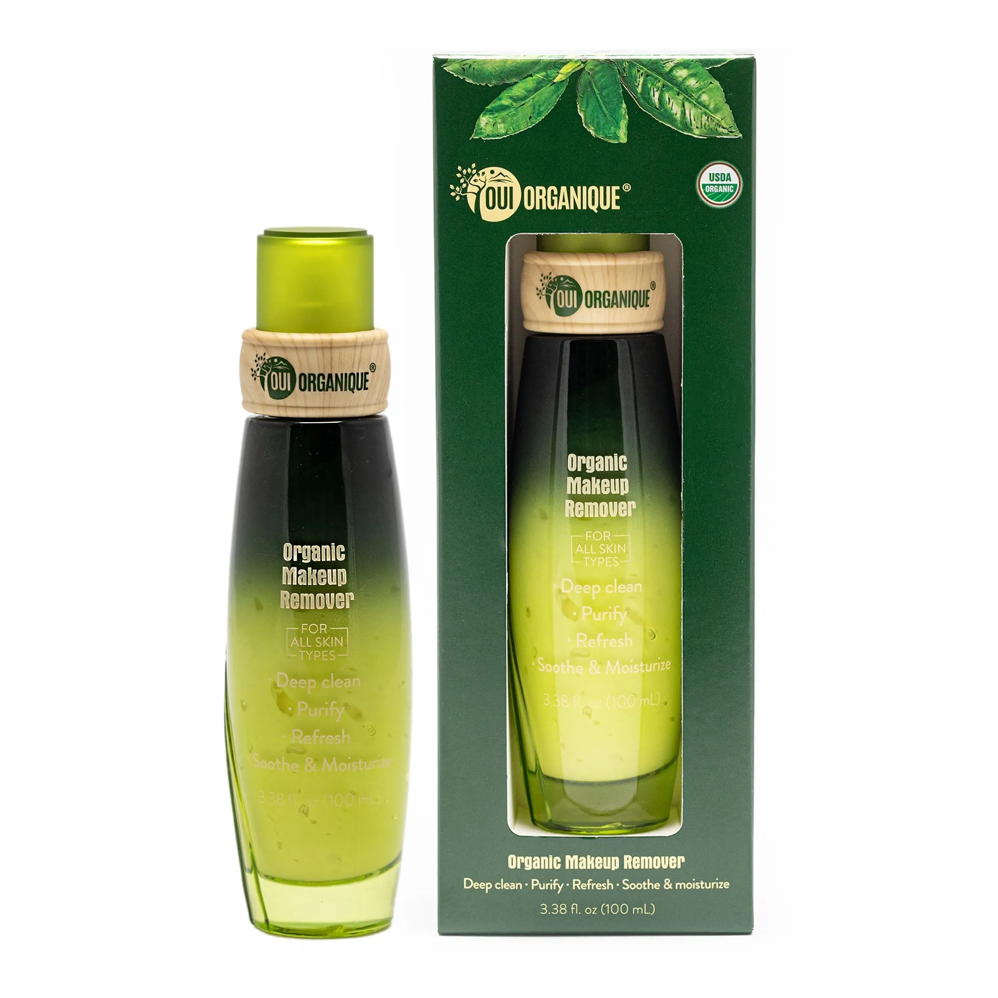 Certified Organic, Alcohol-Free Makeup Remover |Removes Stubborn Makeup|