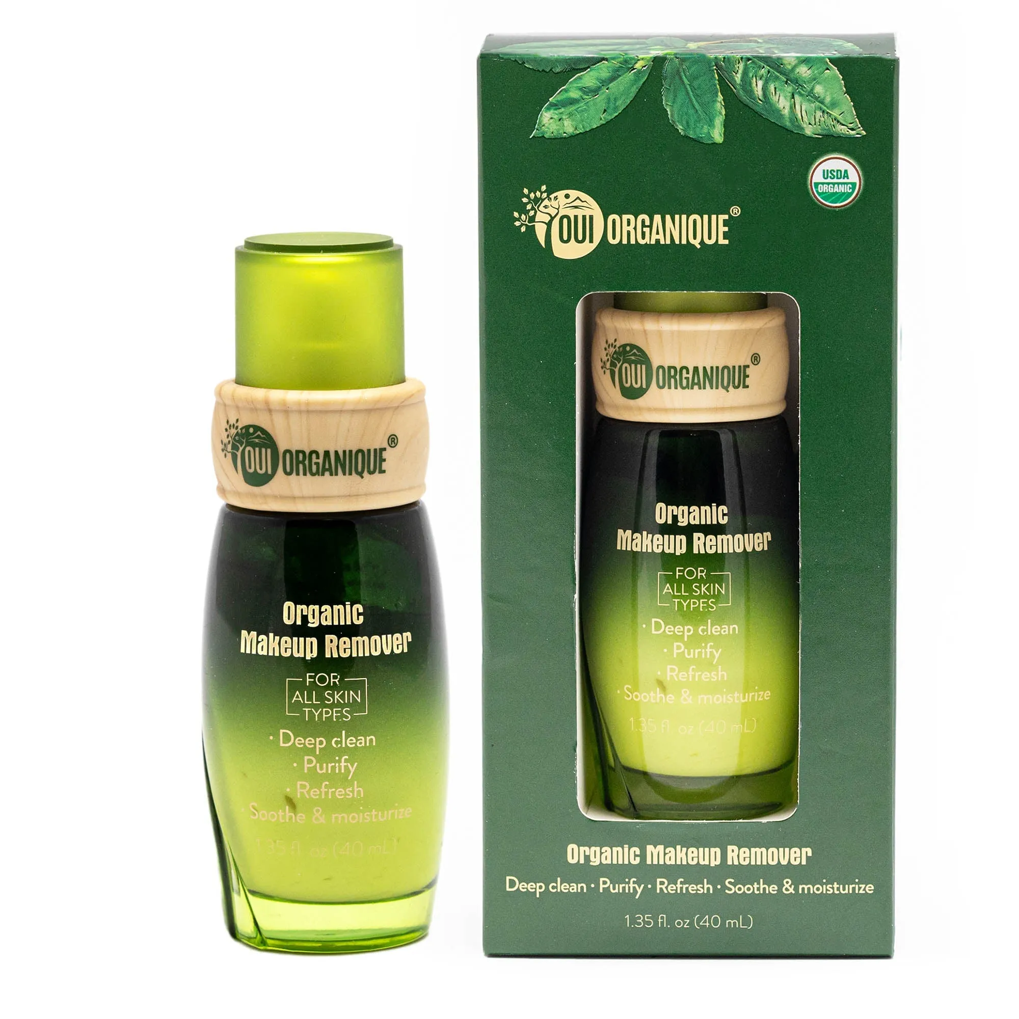 Certified Organic, Alcohol-Free Makeup Remover |Removes Stubborn Makeup|