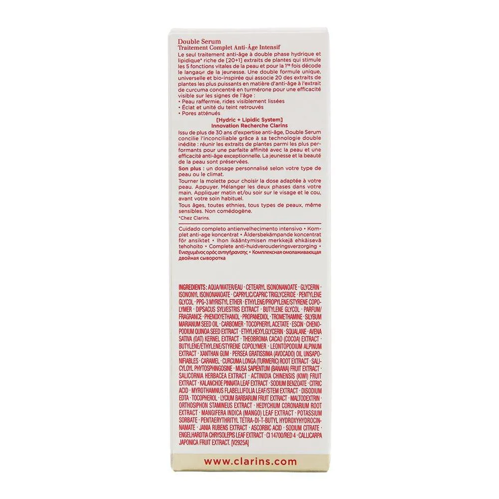 Clarins Double Serum Hydric   Lipidic System