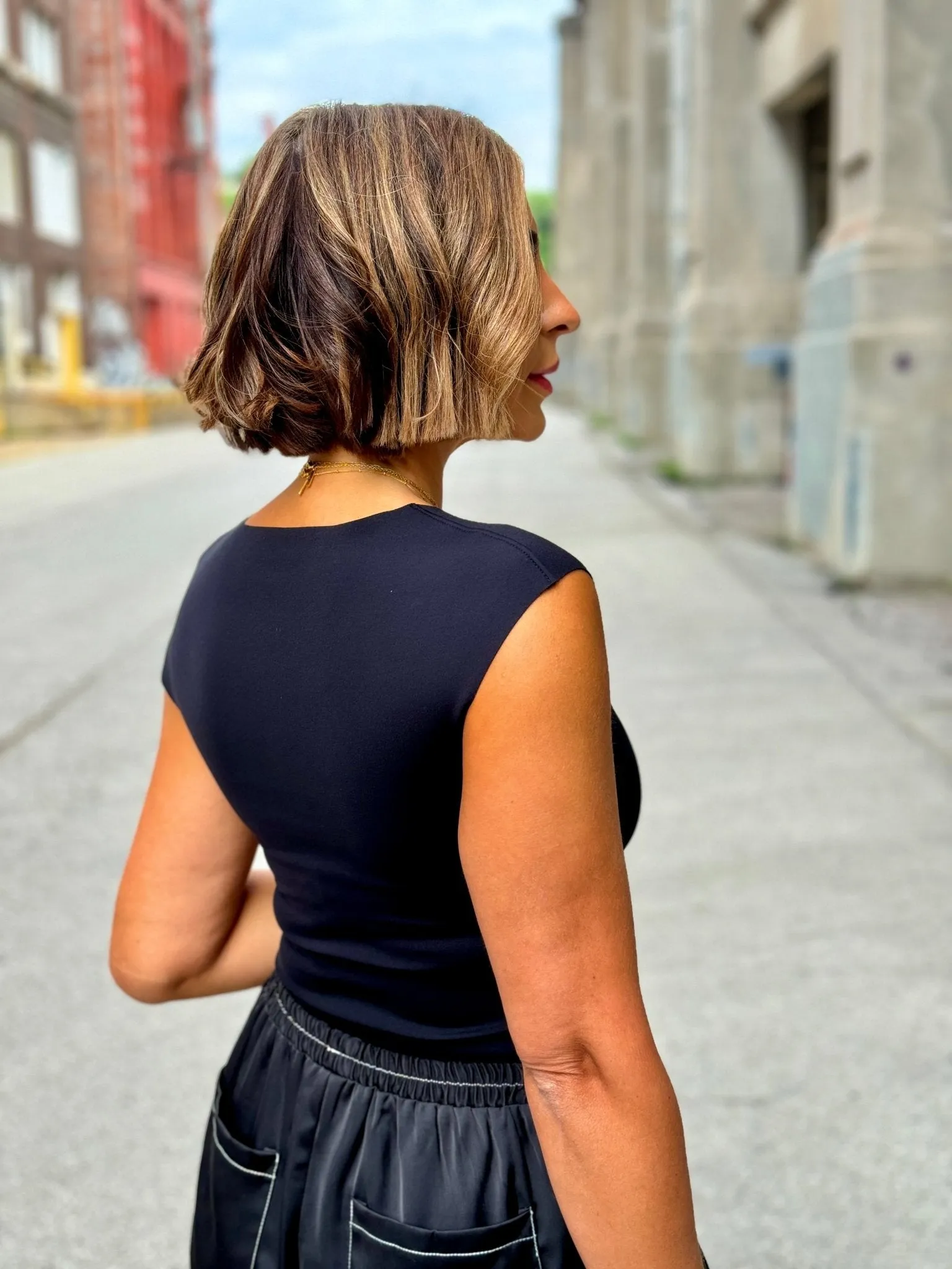 Commando Neoprene Cap Sleeve Bodysuit