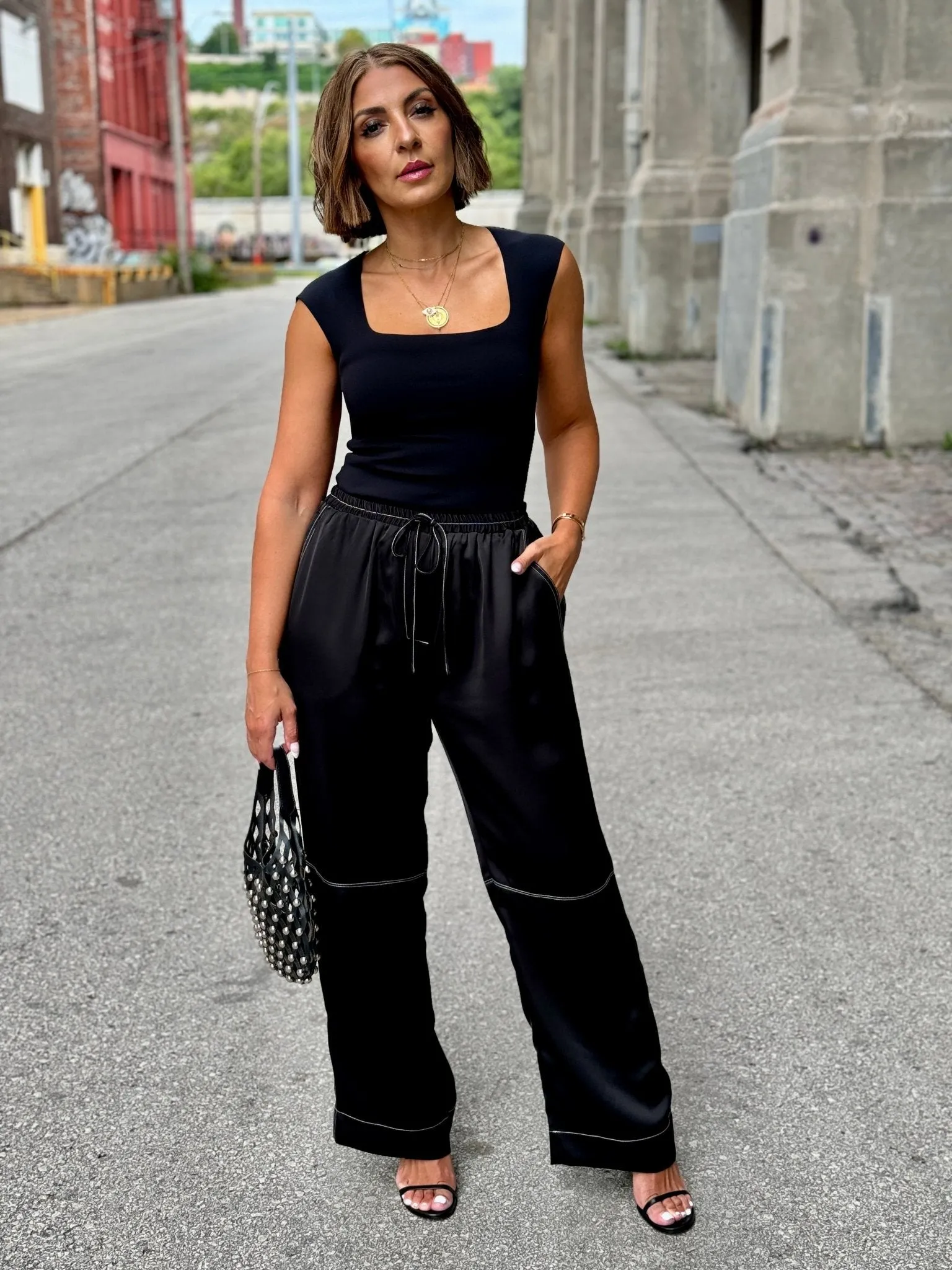 Commando Neoprene Cap Sleeve Bodysuit