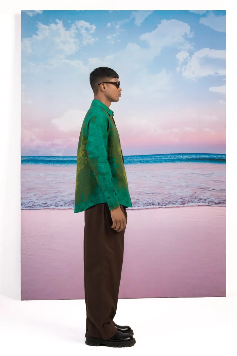 Deep Forest Linen Shirt
