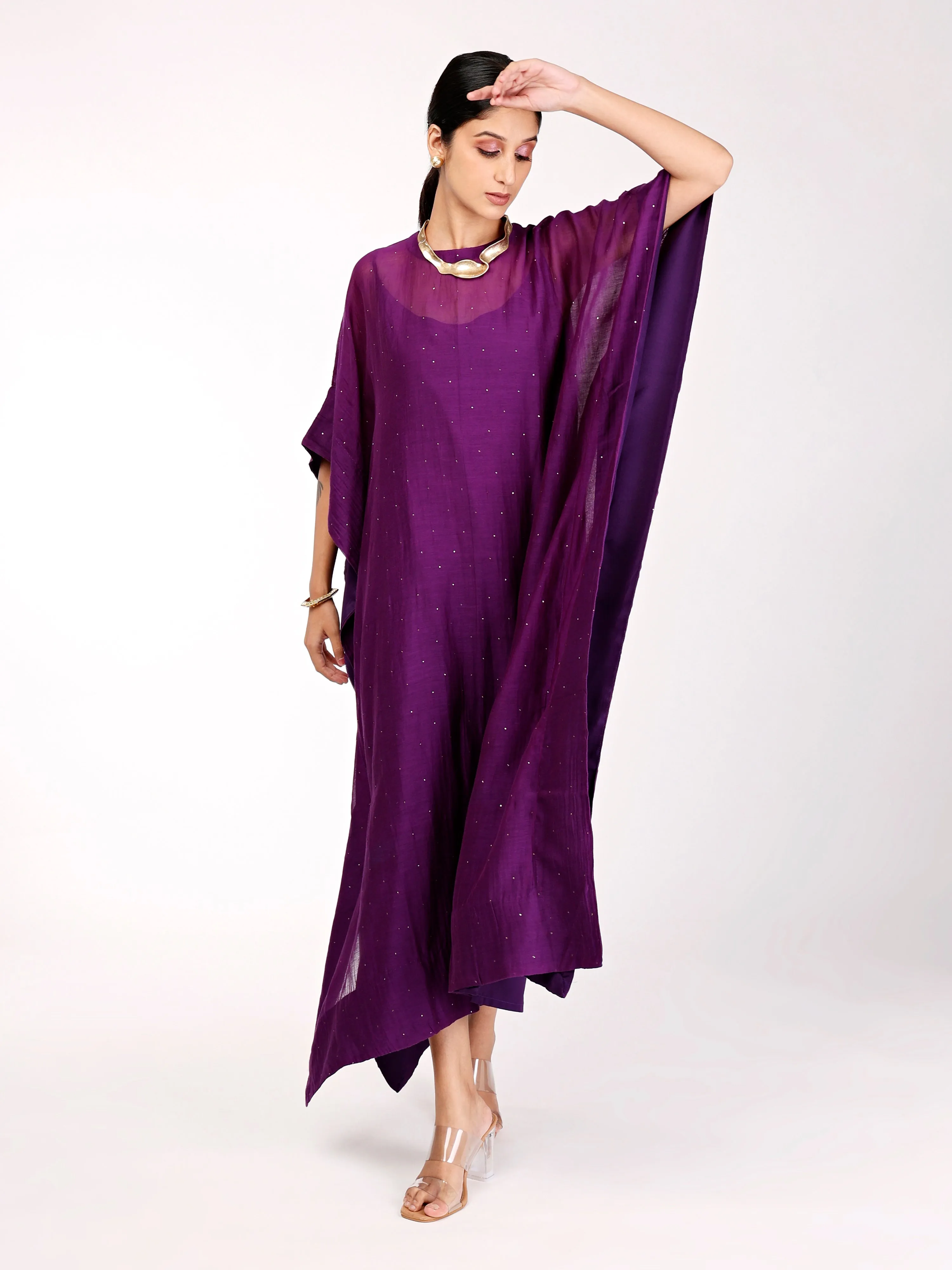 Deep Purple Kaftan