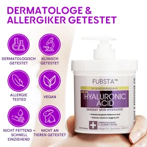 Dermatest-zertifiziertFubsta Hyaluron Straffung Creme  Natrliche PflegeMaximaler Rabatt 75%