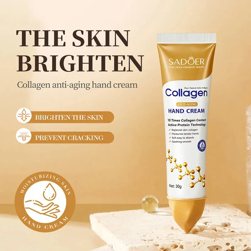 Effective Anti-wrinkle Hand Cream Collagen Skin Cracked Repair Product Soften Nourish Anti-drying Whitening Moisturize Skin Care