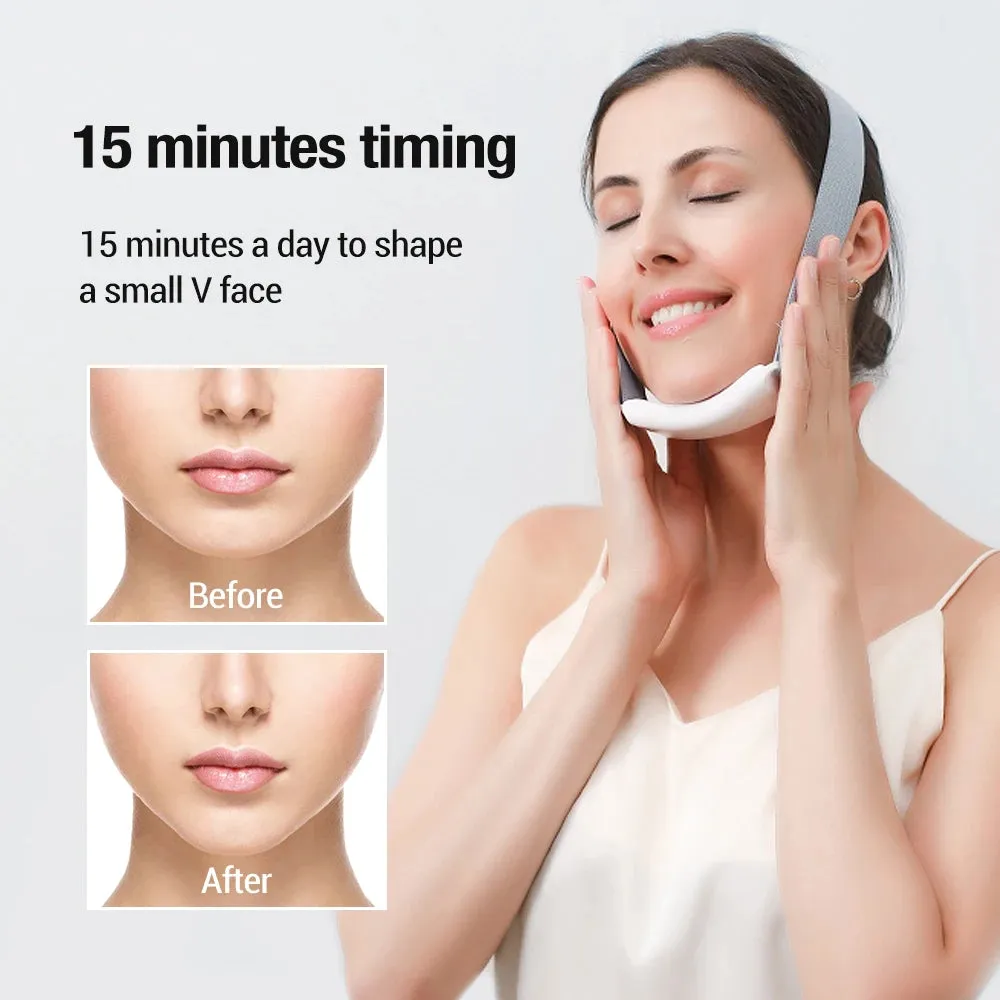 EMS Microcurrent Pulse Double Chin Reducer & V Face Lifting Massager Belt