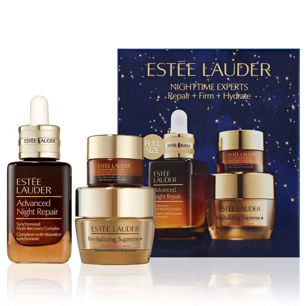 Estee Lauder Nighttime Experts Skincare SetRepair   Firm   Hydrate (Value $136.00)