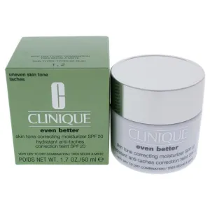 Even better Skin Tone Correcting Moisturizer SPF 20 - Very Dry to dry by Clinique for Unisex - 1.7 o