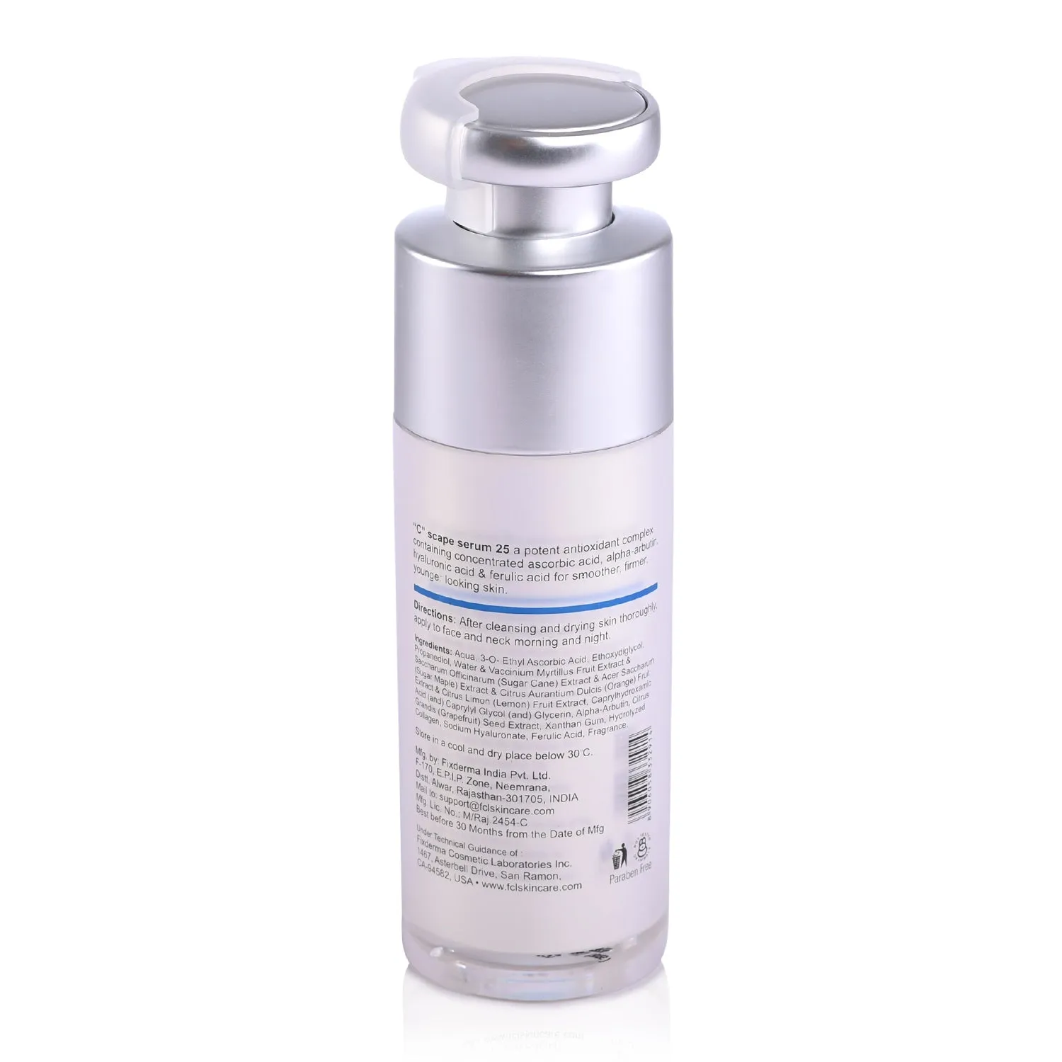FCL 25% Vitamin C Face Serum & Hyaluronic Acid Serum | Anti-Aging & Glowing Skin Serum (30ml)