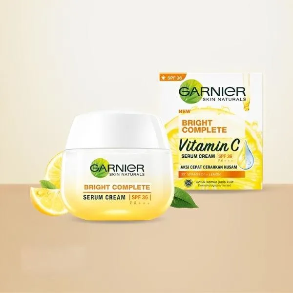 Garnier Bright Complete Vitamin C Serum Cream Spf 36 50ml
