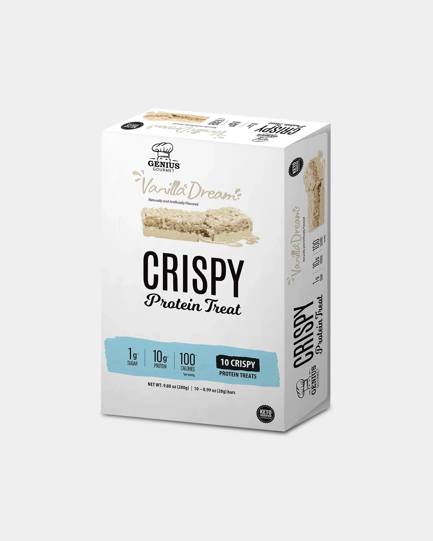 Genius Gourmet Crispy Protein Treat, 10 Pack