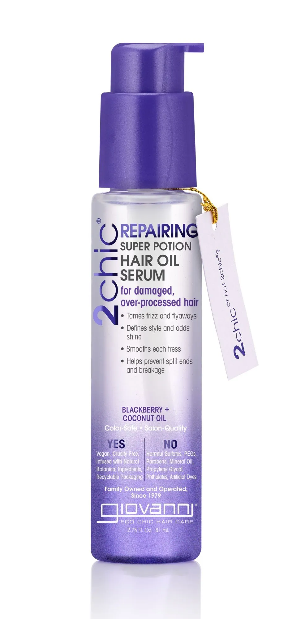 Giovanni Hair Oil Serum - 2Chic Repairing (Damaged Hair)