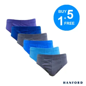 Hanford Kids/Teens Regular Cotton Briefs Inside Garter - Assorted Colors (Buy5 1Free)