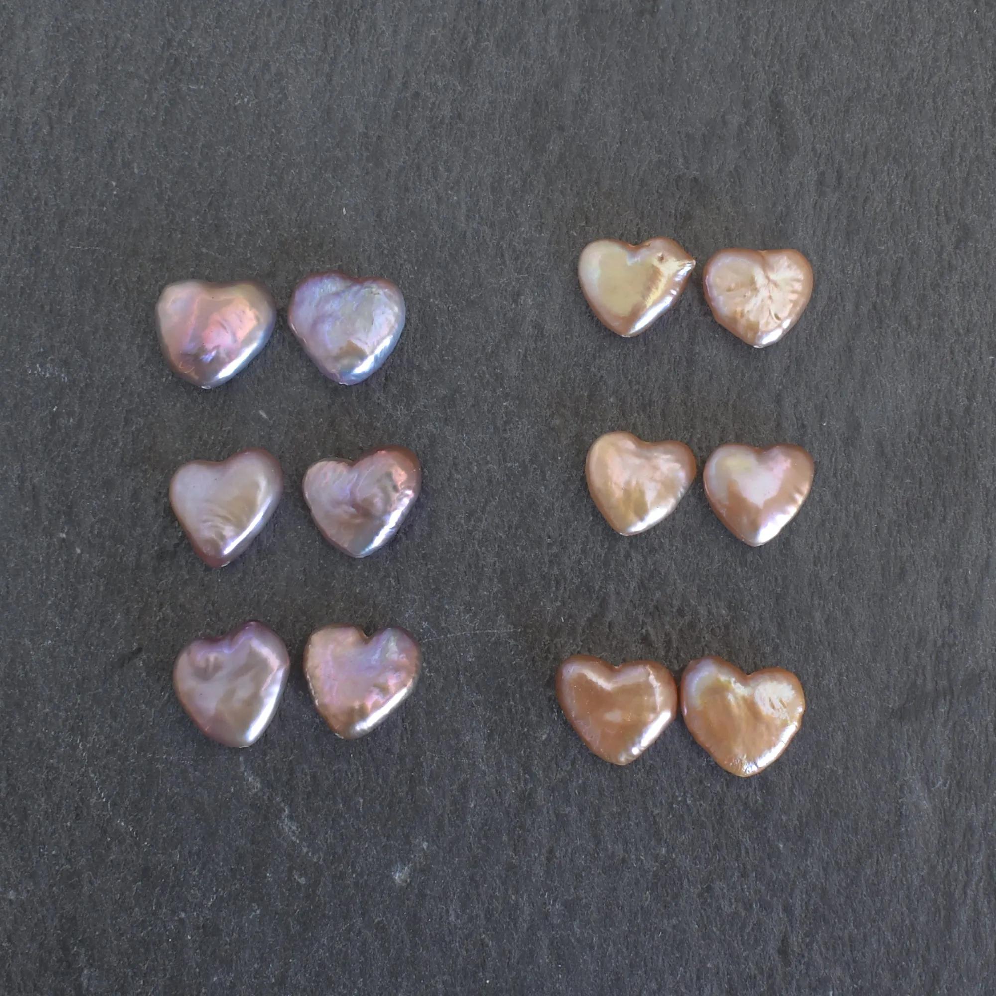 Heart Shape Pearl Large Hoop Earrings
