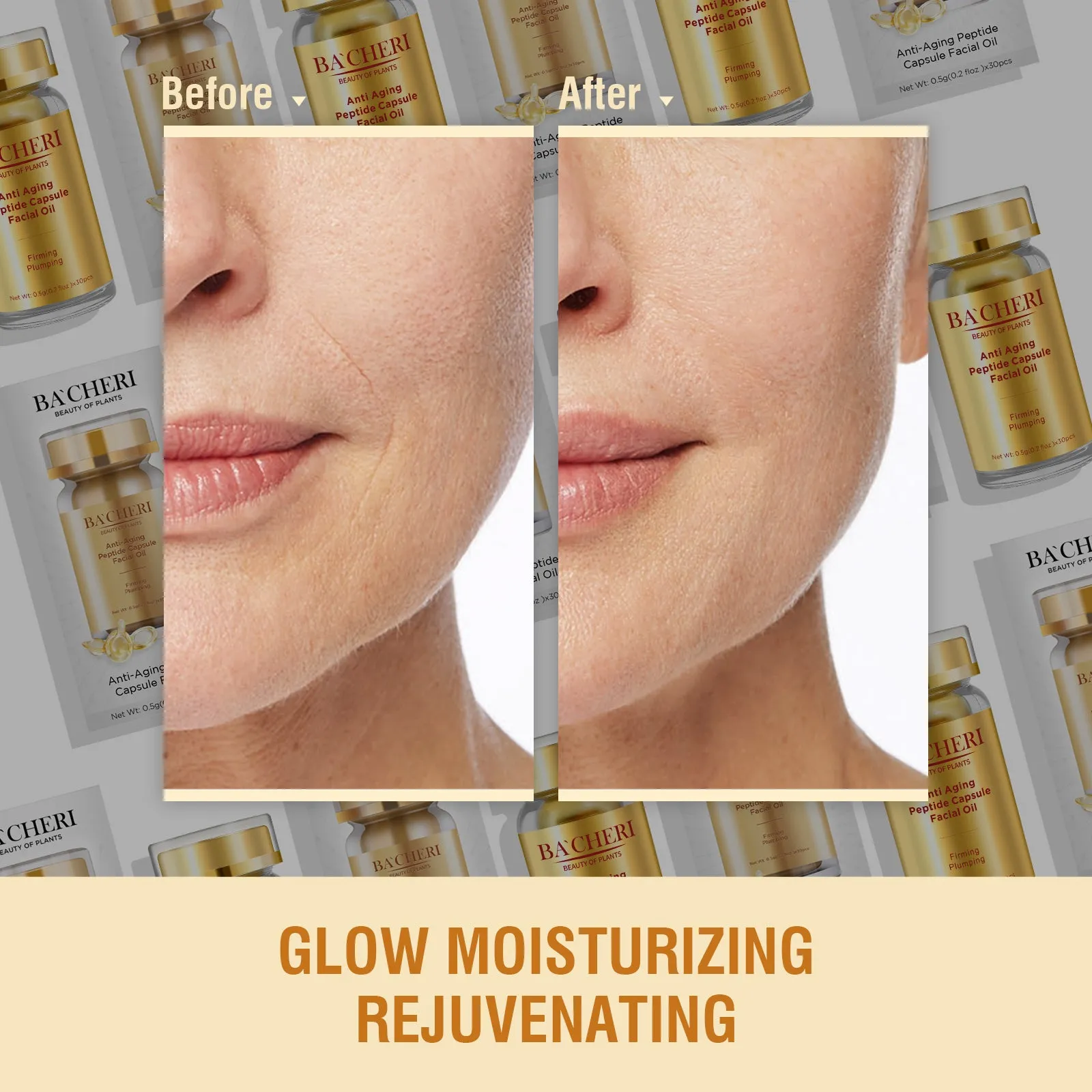 Kangrong OEM/ODM Face Care Capsules – Brightening & Firming Peptide Vitamin C Facial Oil