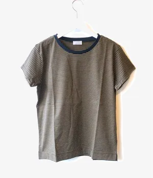 MARGARET HOWELL/EVEN STRIPE JERSEY TEE(NAVY)