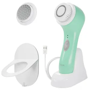 New - Spa Sciences Nova Antimicrobial Sonic Cleansing Brush & Infusion System - Mint