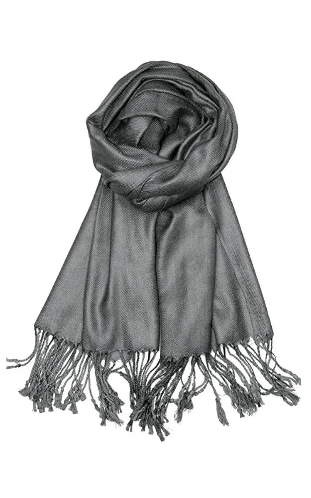 PP001-38 Deep Ash Pashmina Scarf