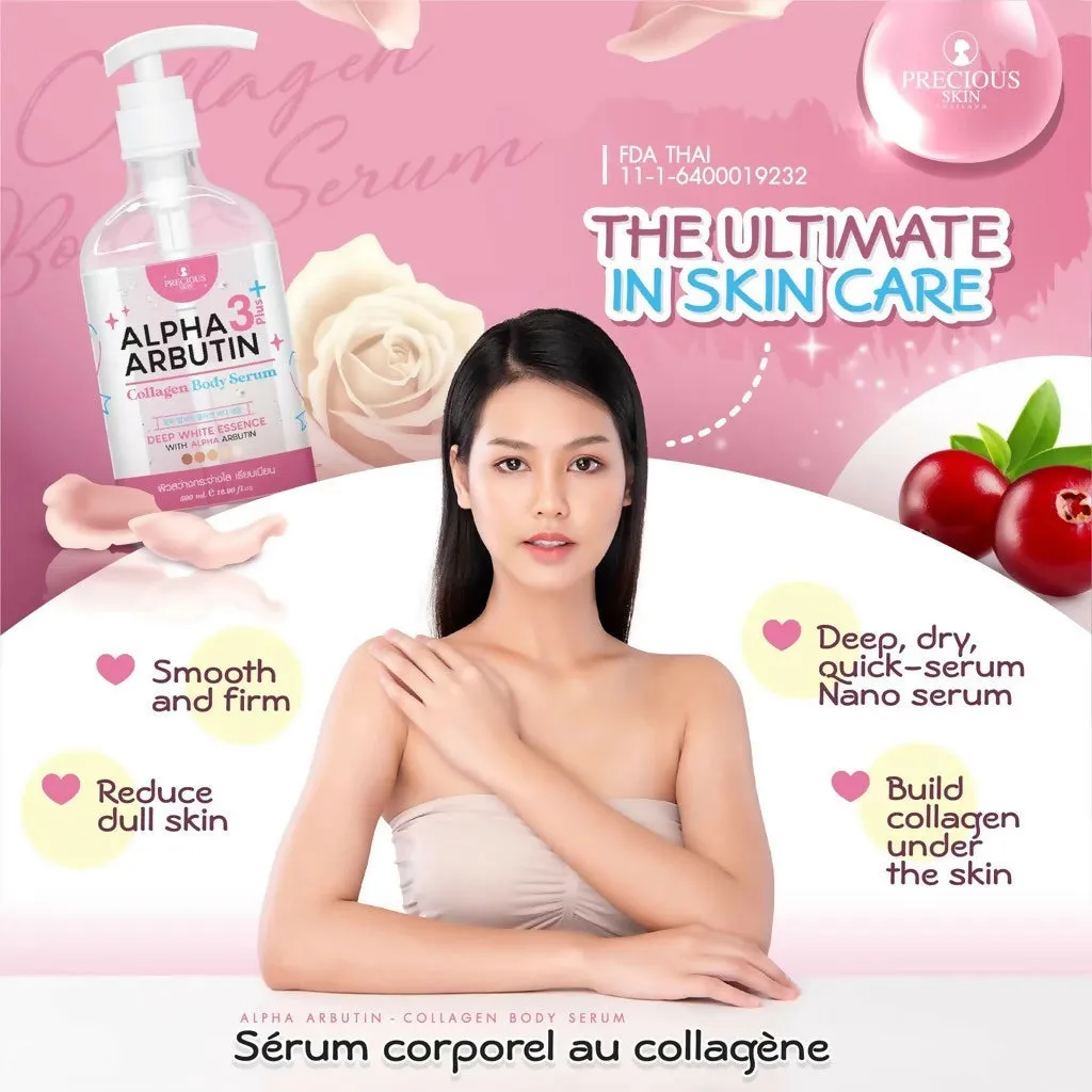 Precious Skin Thailand Alpha Arbutin 3    3 in 1Whitening Booster Serum Set / Whitening Serum