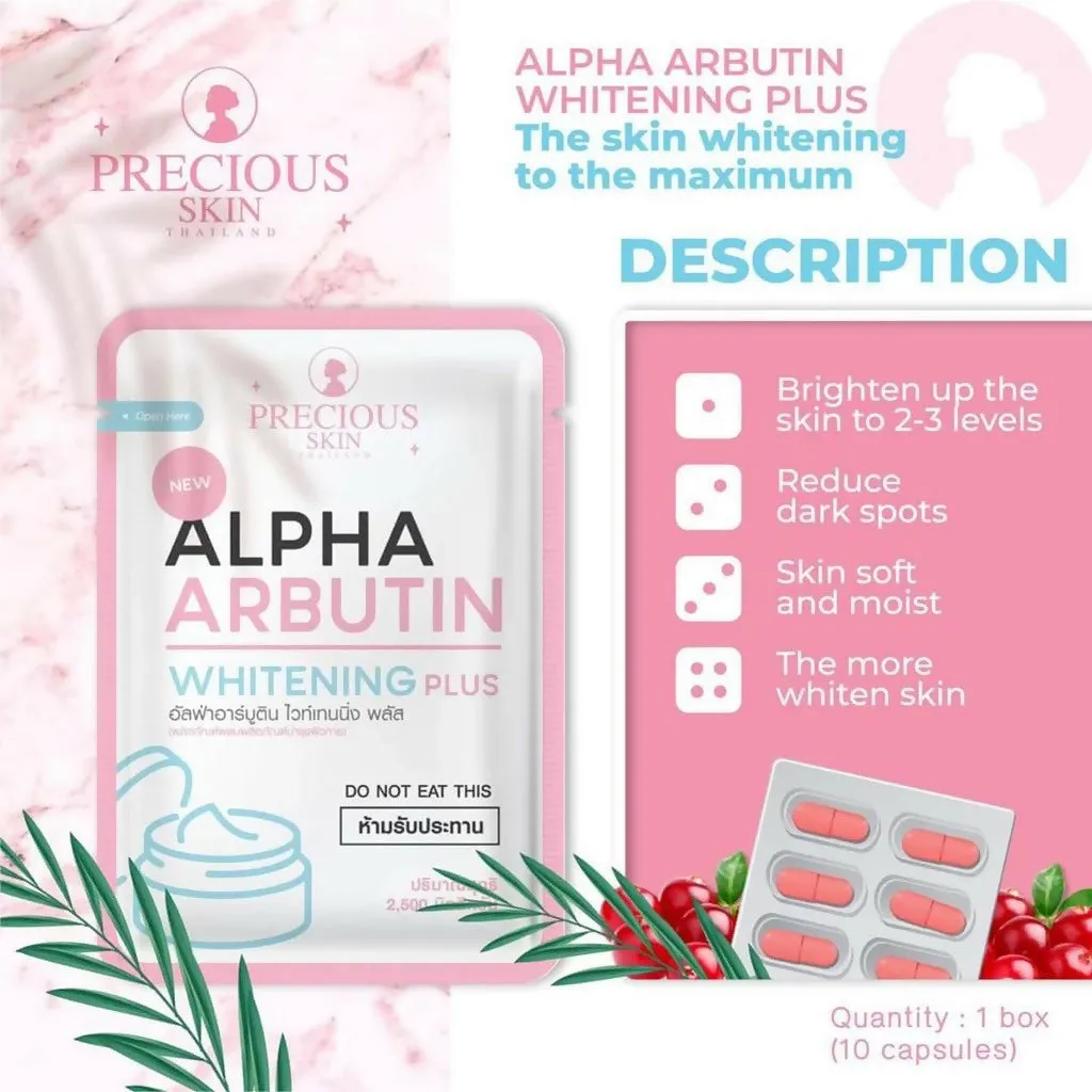 Precious Skin Thailand Alpha Arbutin 3    3 in 1Whitening Booster Serum Set / Whitening Serum