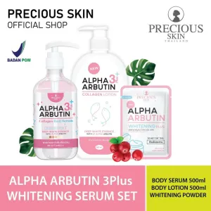 Precious Skin Thailand Alpha Arbutin 3    3 in 1Whitening Booster Serum Set / Whitening Serum