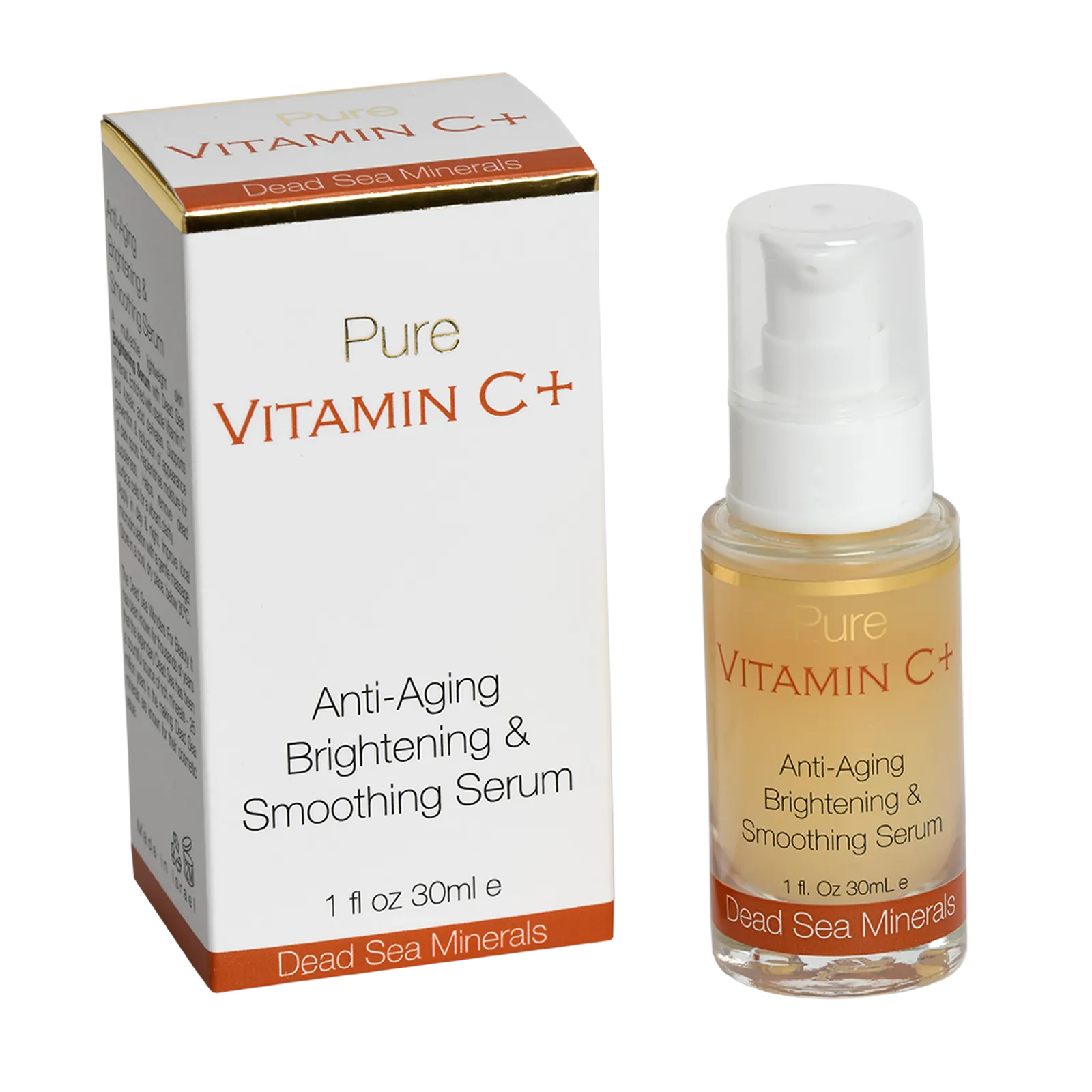 Pure Vitamin C  Anti Aging Brightening & Smoothing Serum Dead Sea Minerals