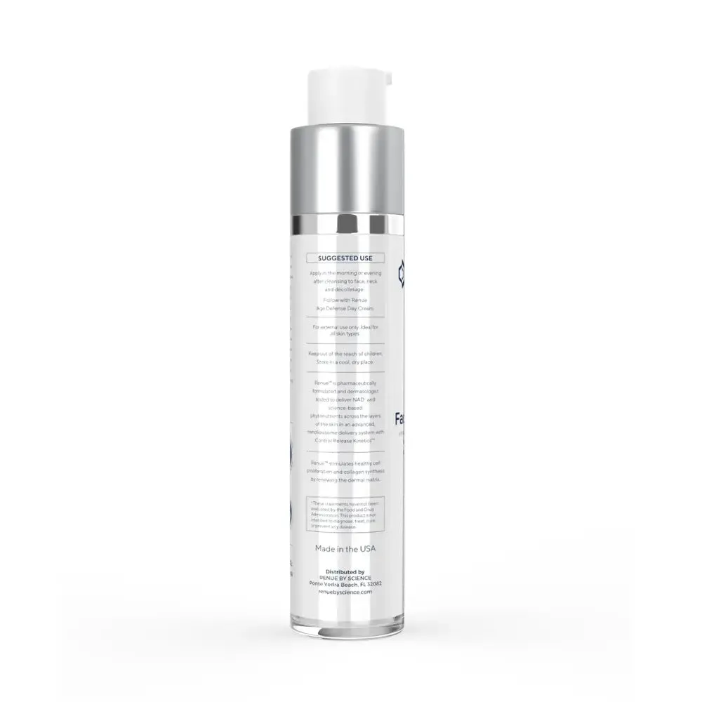 Renue Face Serum with Liposomal Glutathione, Vitamin C, NAD , NMN, and NR 50ml