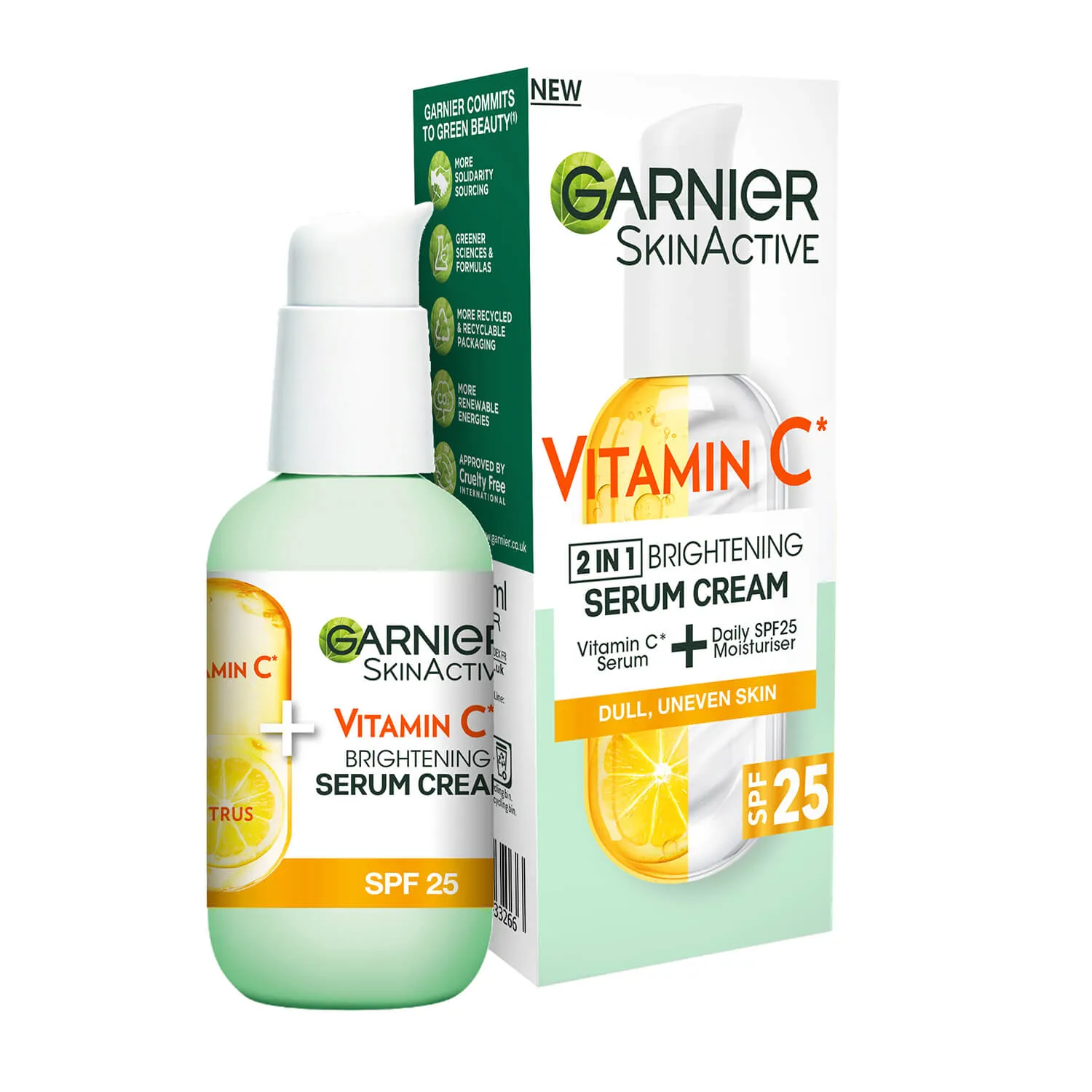 Skin Active Vitamin C 2in1 Brightening Serum Cream SPF 25 - 50ml