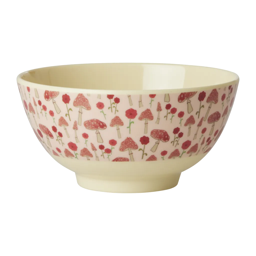 Two Tone Bowl in Pink Happy Forest