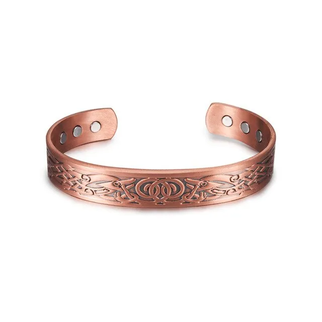 Vintage copper bracelet Viking