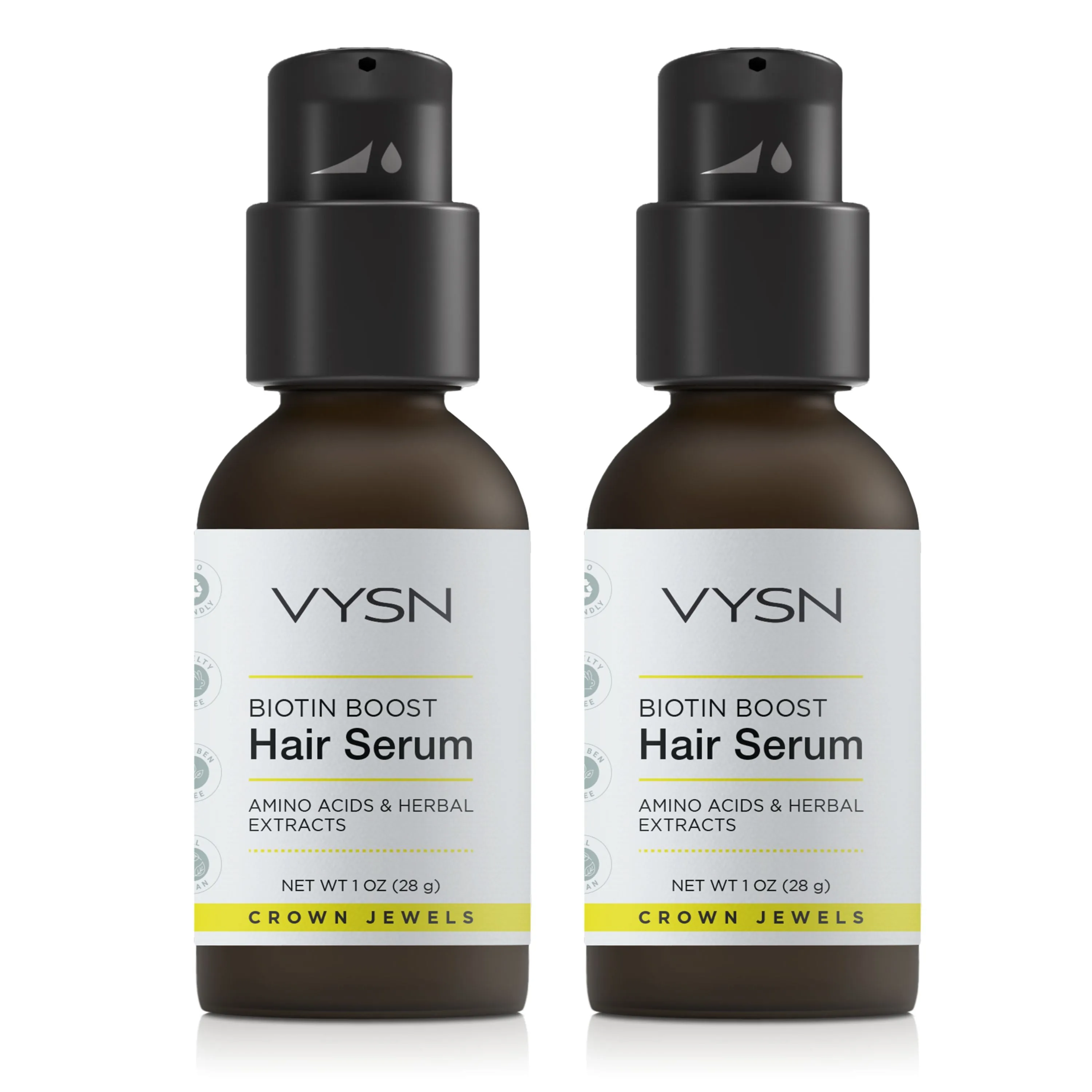 VYSN Biotin Boost Hair Serum - Amino Acids & Herbal Extracts - 2-Pack