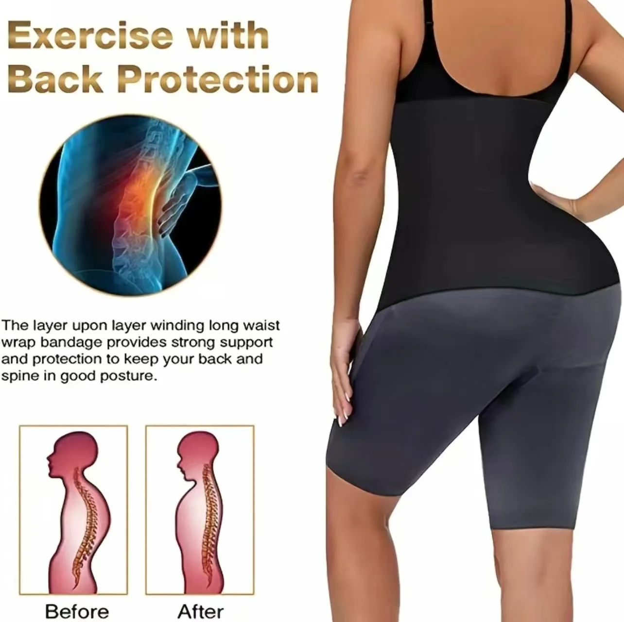 Waist Snatched Body Slimming Abdominal Wrap- Tiktok Viral Product!