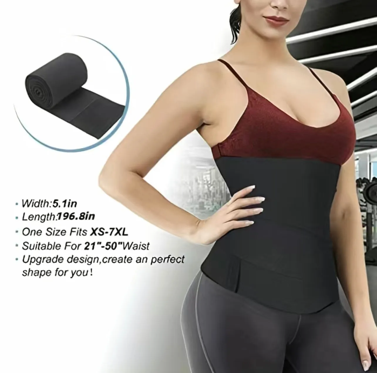Waist Snatched Body Slimming Abdominal Wrap- Tiktok Viral Product!