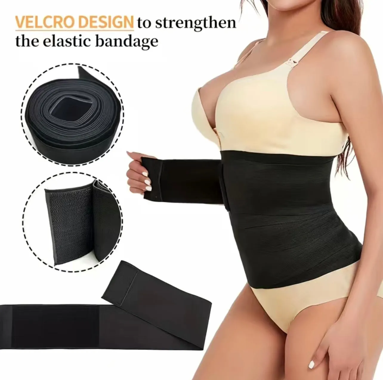 Waist Snatched Body Slimming Abdominal Wrap- Tiktok Viral Product!